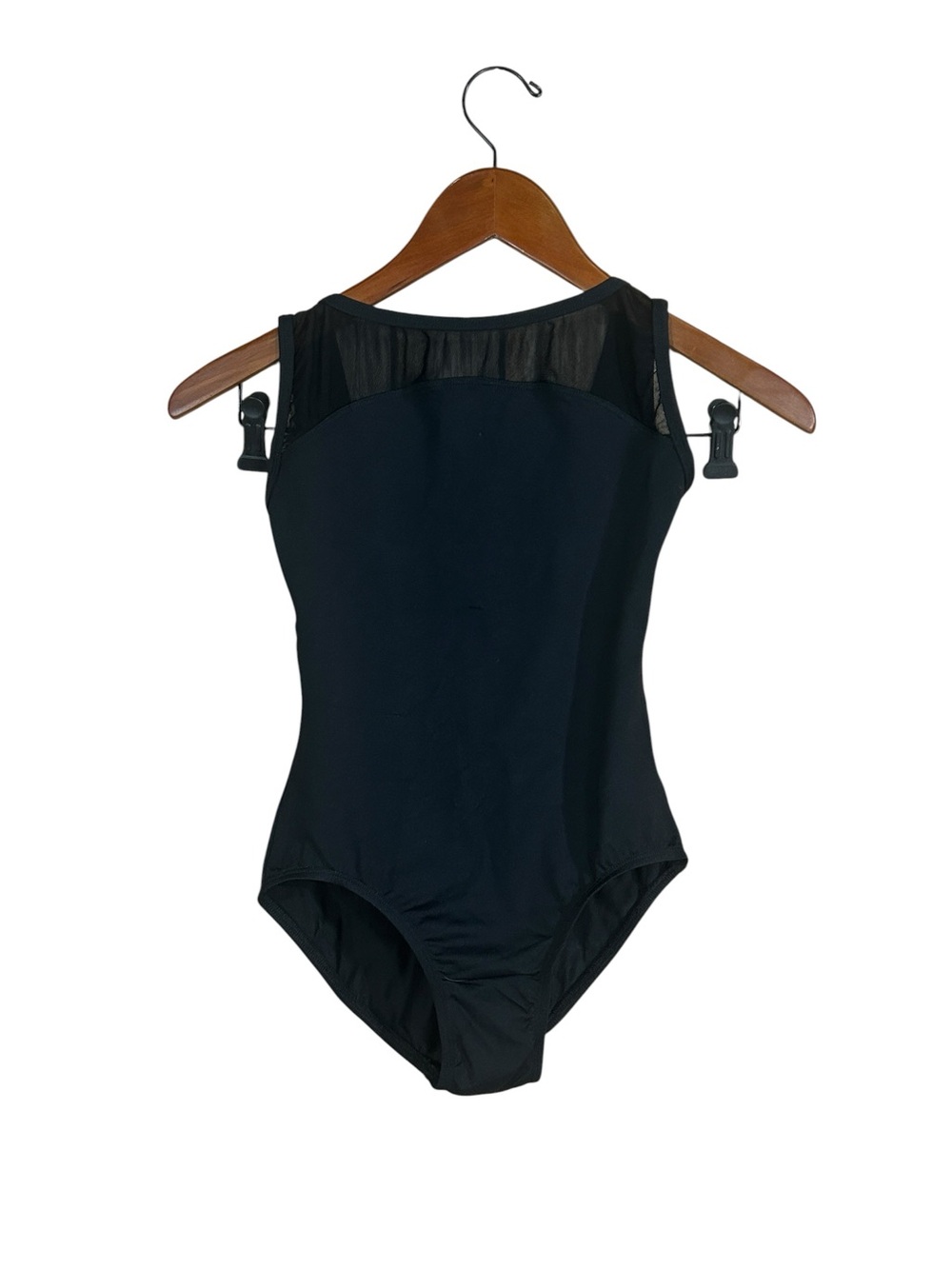 Suffolk Dance Black Mesh Sleeveless Leotard